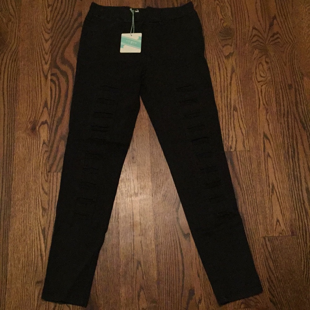 Pull on Black Jeggings
